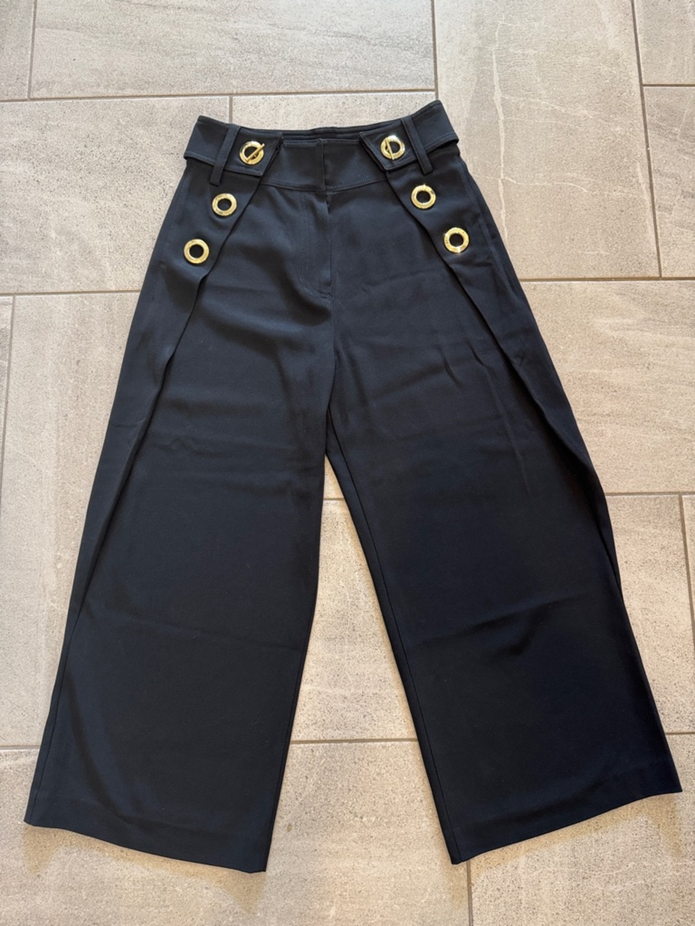 10 Crosby Derek Lam Wide-Leg Trousers, Sz 4